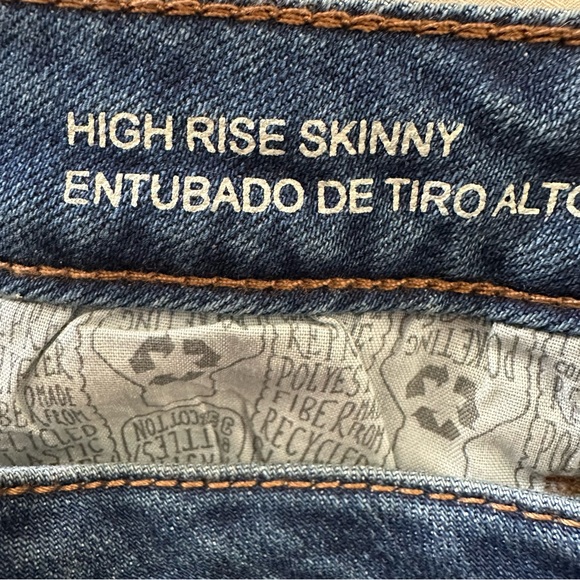 Wild Fable High Rise Blingy Blue Jeans Size 4 - Picture 8 of 9